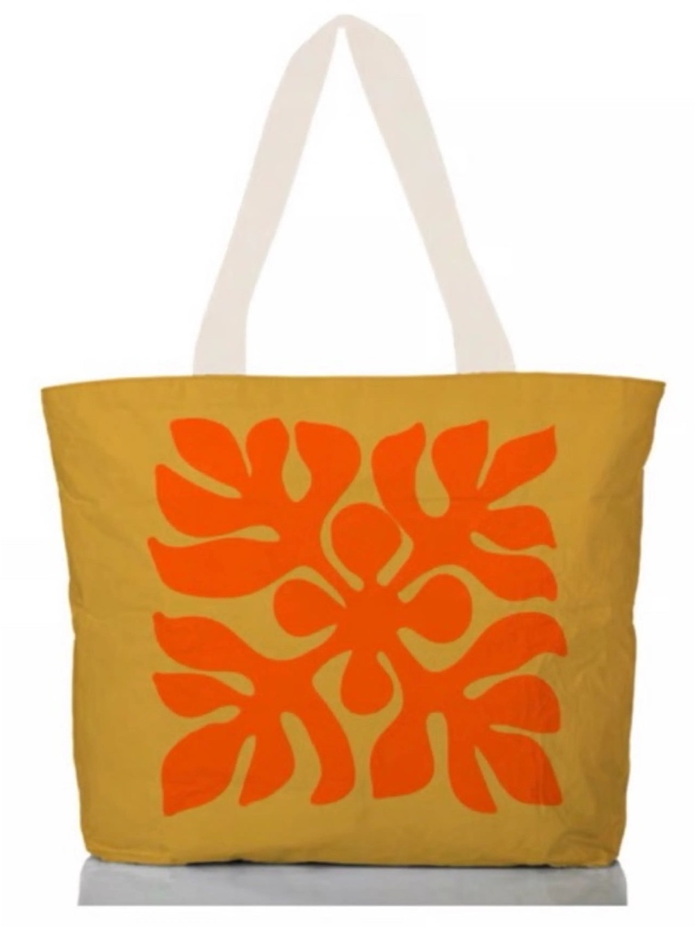 NWT ALOHA COLLECTION DAYTRIPPER APPLIQUÉ IN ZEST ON MUSTARD
